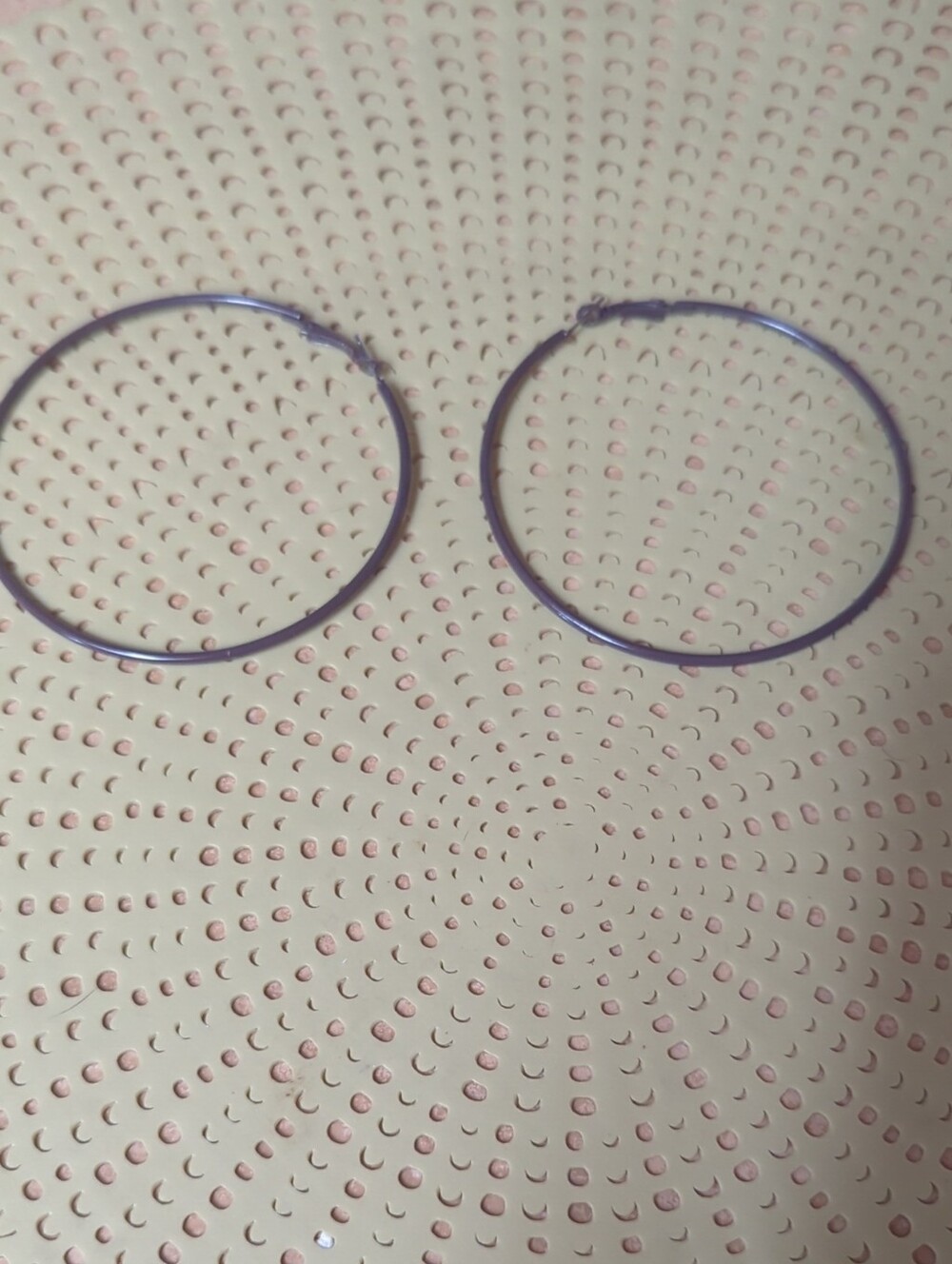 Source Unknown Brown Metal Hoop Earrings for Women